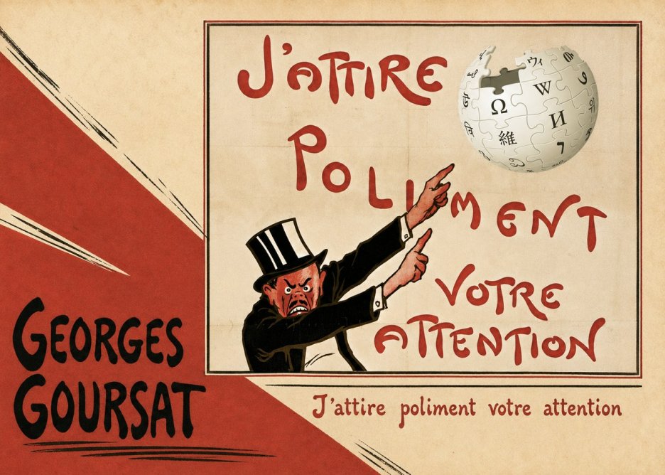 Georges Goursat J'attire Poliment Votre Attention No3 - Juliste