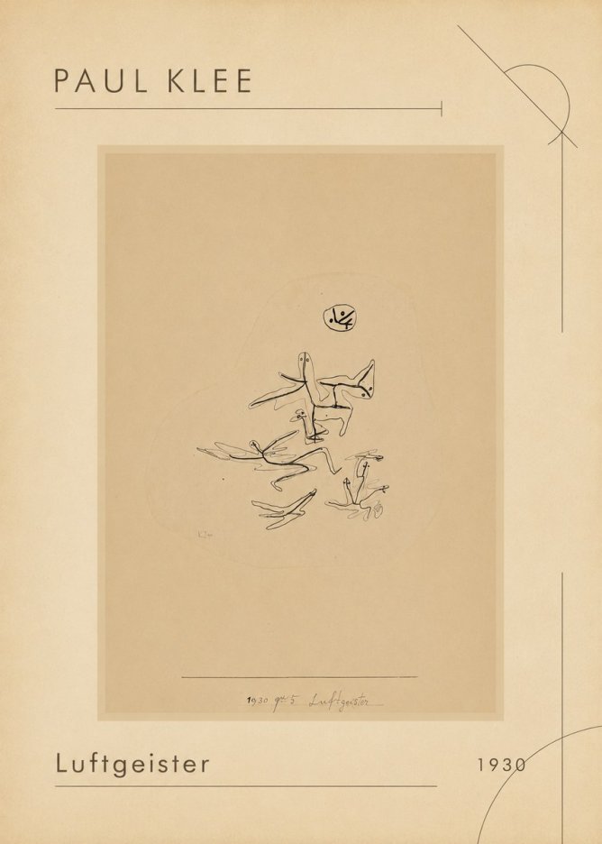 Paul Klee Luftgeister No1 - Juliste