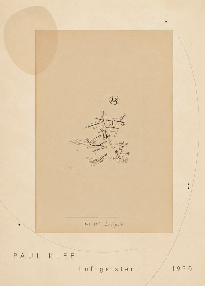 Paul Klee Luftgeister No5 - Juliste