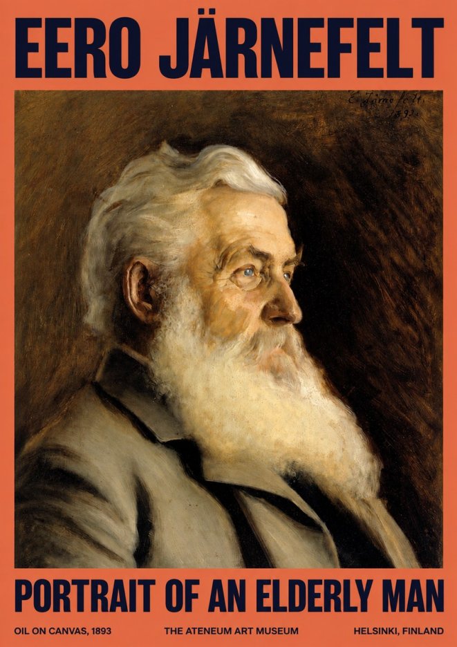 Eero Järnefelt Portrait of an Elderly Man No2 - Juliste