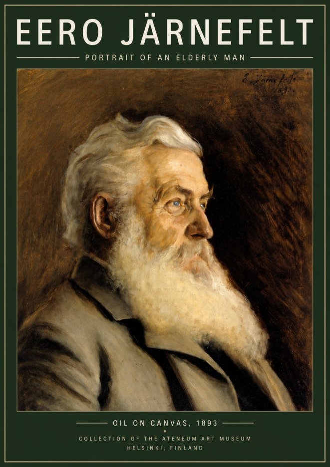 Eero Järnefelt Portrait of an Elderly Man No3 - Juliste