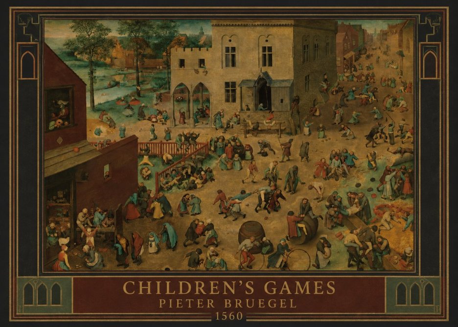 Pieter Bruegel Children's Games IV No1 - Juliste
