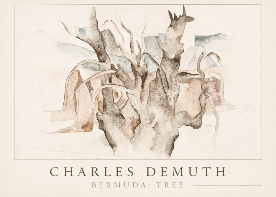 Charles Demuth Bermuda: Tree No1 - Juliste