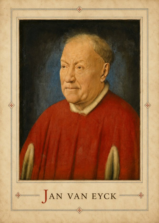 Jan van Eyck Portrait of a Man III No3 - Juliste