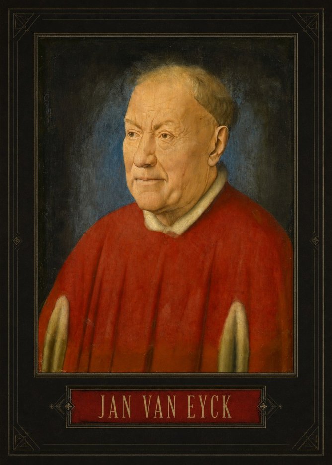 Jan van Eyck Portrait of a Man III No4 - Juliste