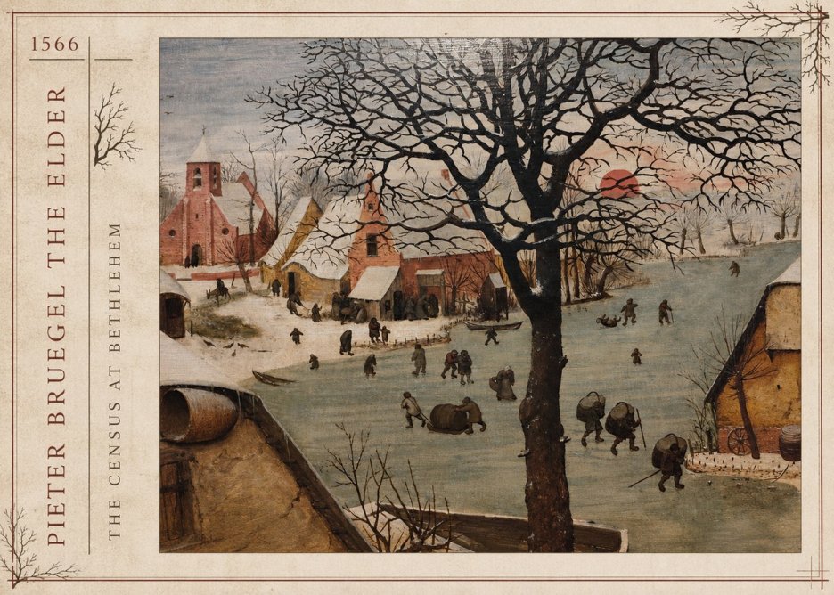 Pieter Bruegel The Census at Bethlehem V No2 - Juliste