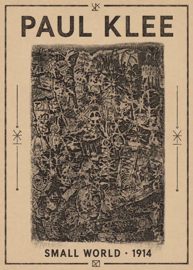 Paul Klee Small World No1 - Juliste