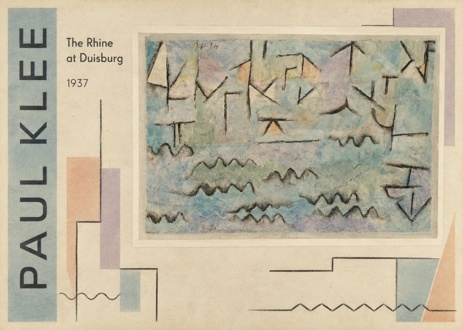 Paul Klee The Rhine at Duisburg No2 - Juliste