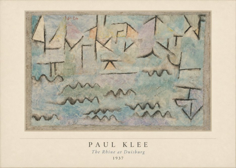 Paul Klee The Rhine at Duisburg No5 - Juliste