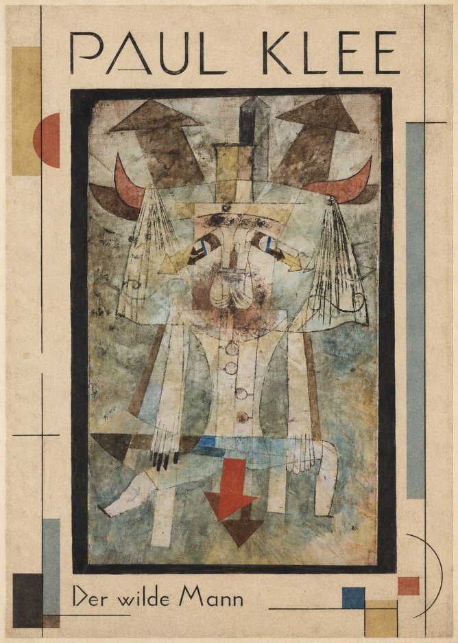 Paul Klee Der Wilde Mann No1 - Juliste