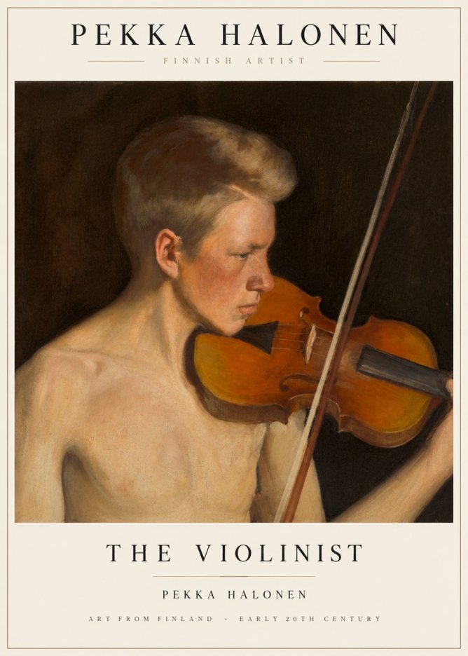Pekka Halonen The Violinist No1 - Juliste