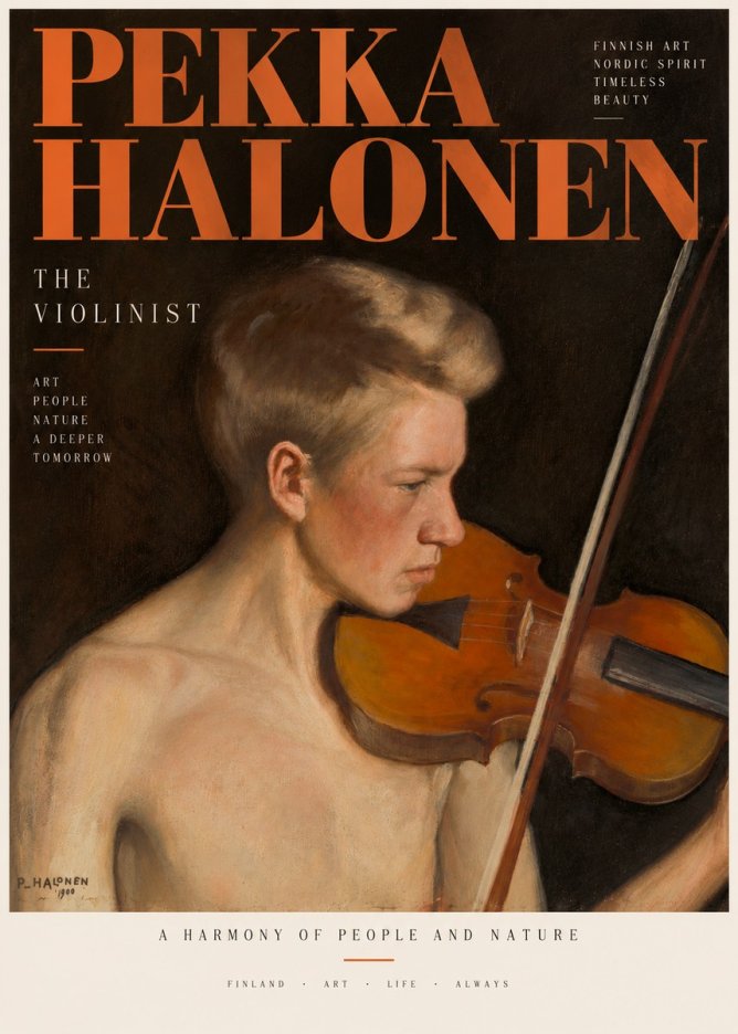 Pekka Halonen The Violinist No3 - Juliste