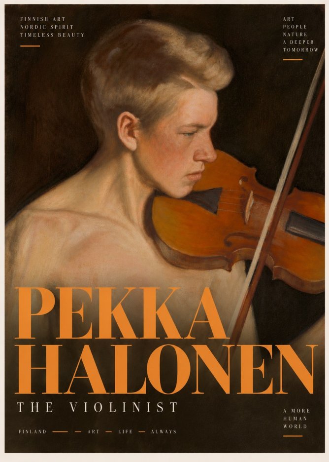 Pekka Halonen The Violinist No6 - Juliste