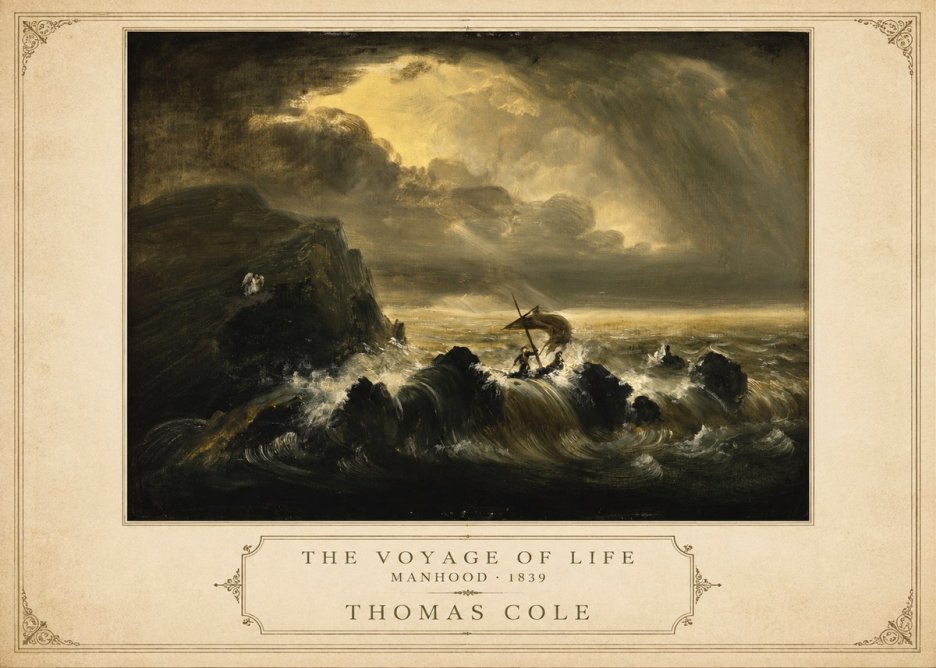 Thomas Cole The Voyage of Life: Manhood IV No3 - Juliste