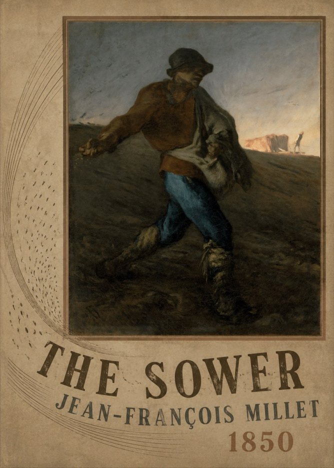 Jean-François Millet The Sower II No2 - Juliste