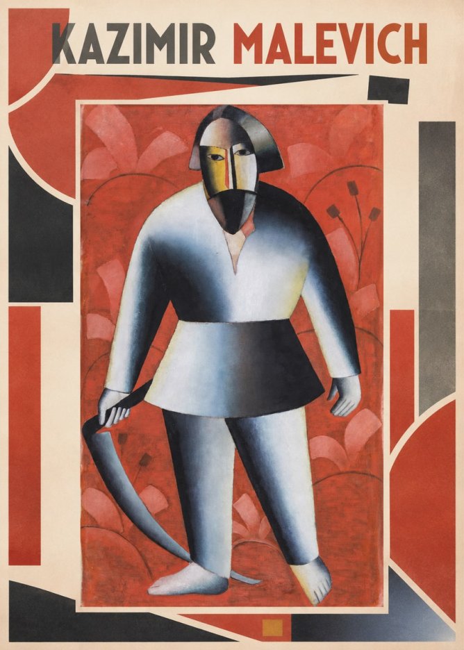 Kazimir Malevich Peasant with Scythe No1 - Juliste