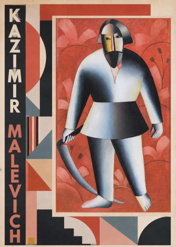 Kazimir Malevich Peasant with Scythe No2 - Juliste