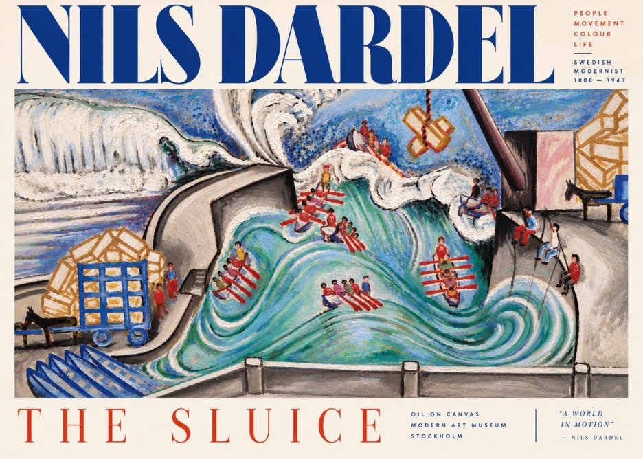 Nils Dardel The Sluice No5 - Juliste
