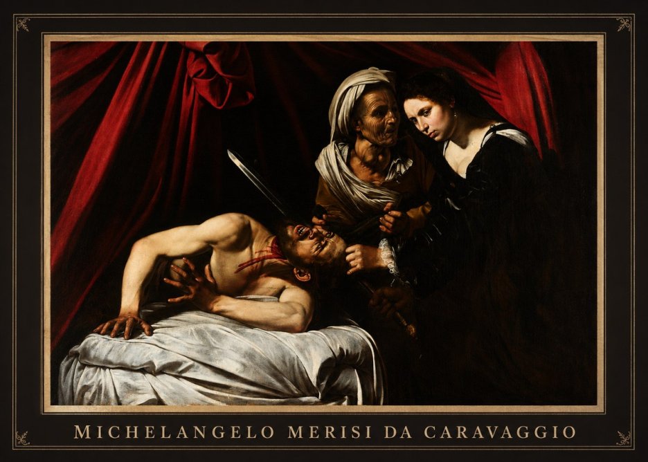 Michelangelo Merisi da Caravaggio Judith Beheading Holofernes III No1 - Juliste
