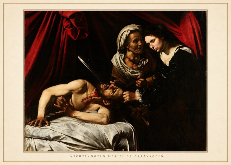 Michelangelo Merisi da Caravaggio Judith Beheading Holofernes III No4 - Juliste