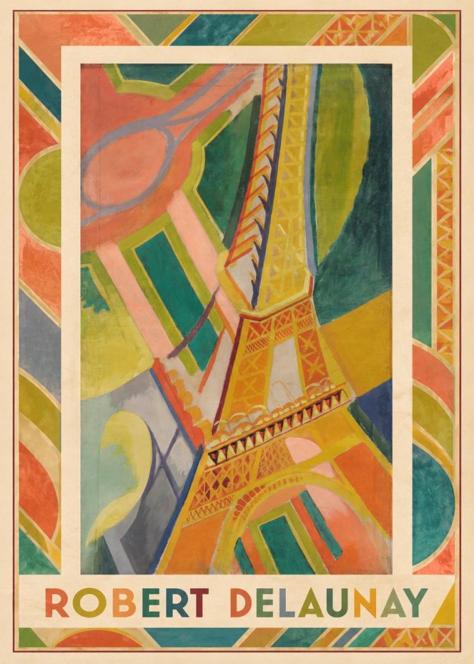 Robert Delaunay The Eiffel Tower No3 - Juliste