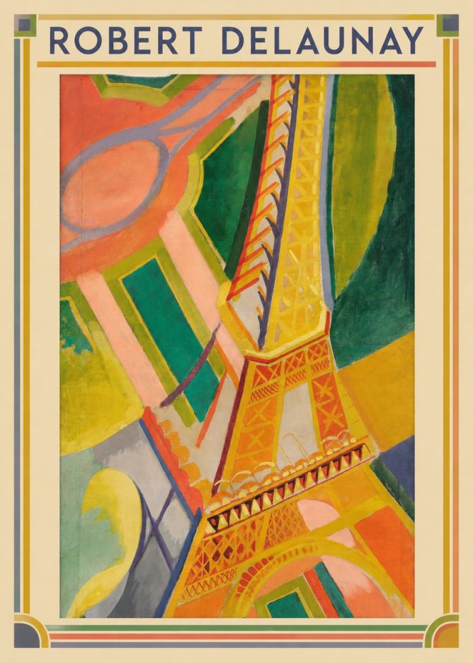 Robert Delaunay The Eiffel Tower No5 - Juliste