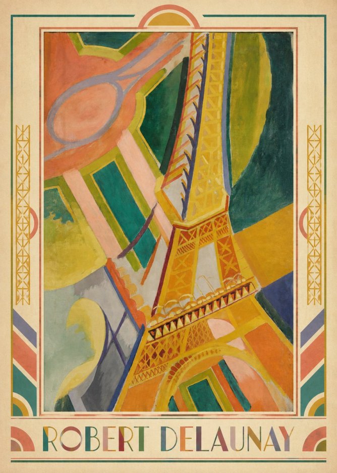 Robert Delaunay The Eiffel Tower No6 - Juliste