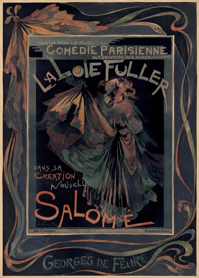 Georges de Feure La Loïe Fuller - Salomé III No2 - Juliste