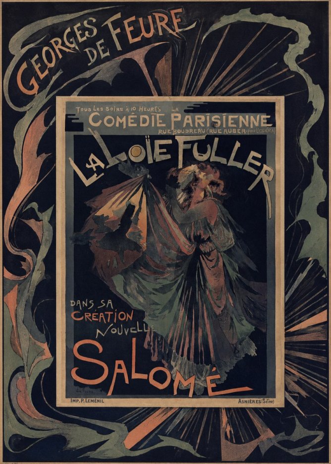 Georges de Feure La Loïe Fuller - Salomé III No4 - Juliste
