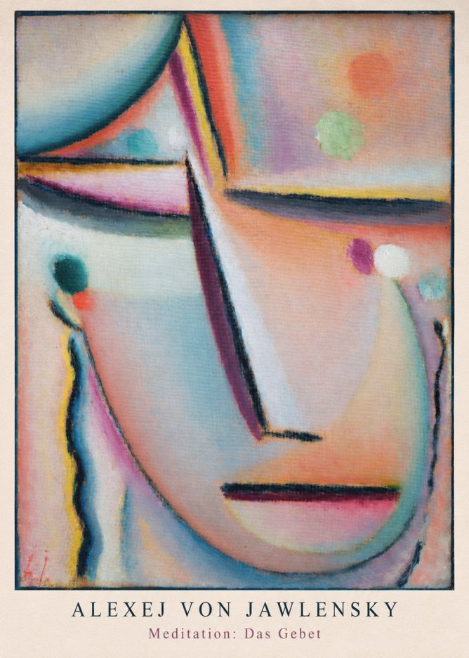 Alexej von Jawlensky Meditation: Das Gebet No6 - Juliste