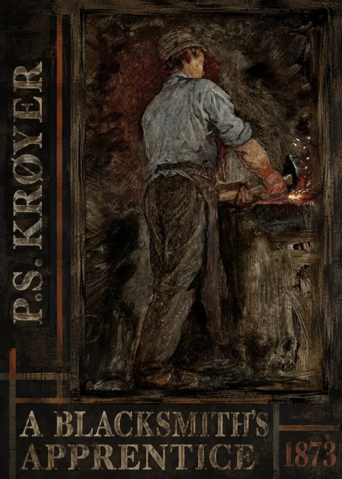 P.S. Krøyer A Blacksmith's Apprentice No4 - Juliste
