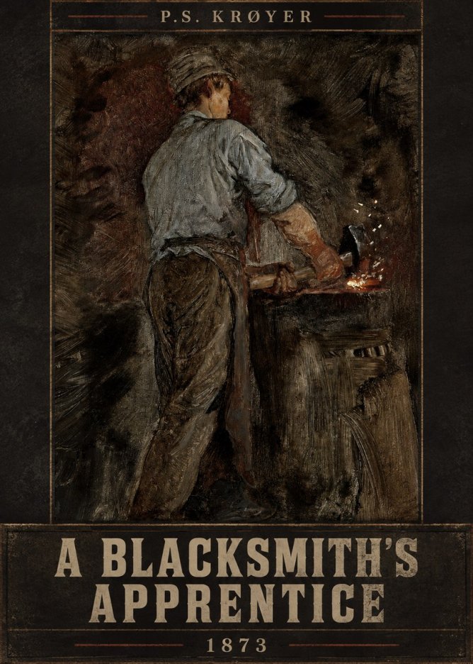P.S. Krøyer A Blacksmith's Apprentice No5 - Juliste