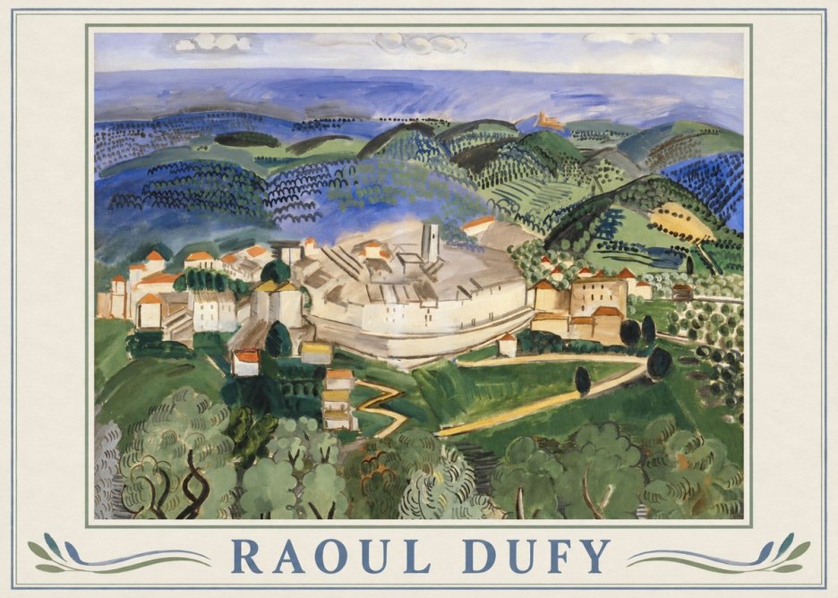 Raoul Dufy Vue De Vence No1 - Juliste