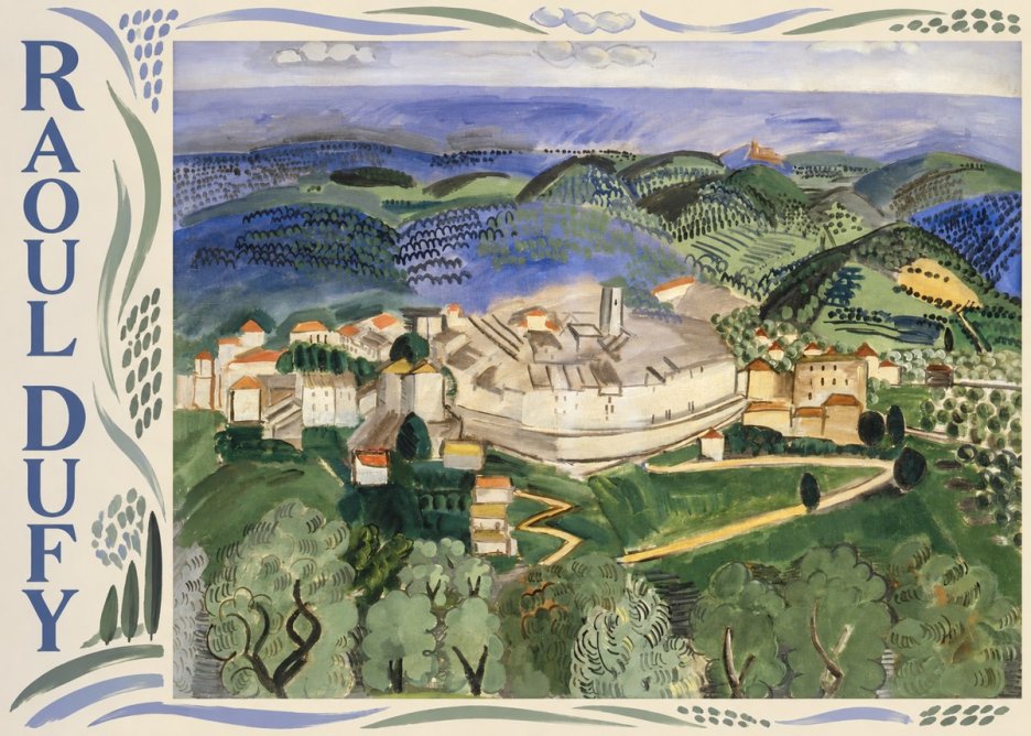 Raoul Dufy Vue De Vence No2 - Juliste