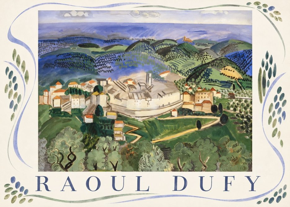 Raoul Dufy Vue De Vence No4 - Juliste