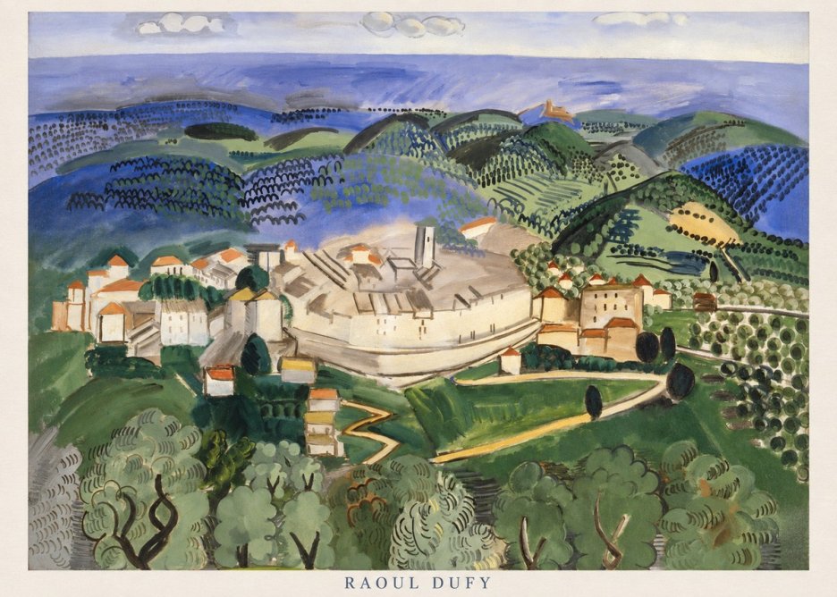 Raoul Dufy Vue De Vence No6 - Juliste