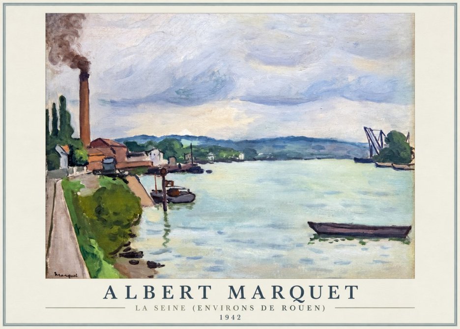 Albert Marquet La Seine (Environs De Rouen) No1 - Juliste