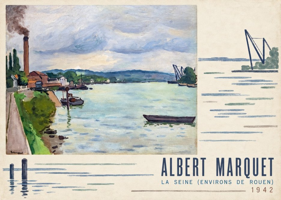Albert Marquet La Seine (Environs De Rouen) No4 - Juliste