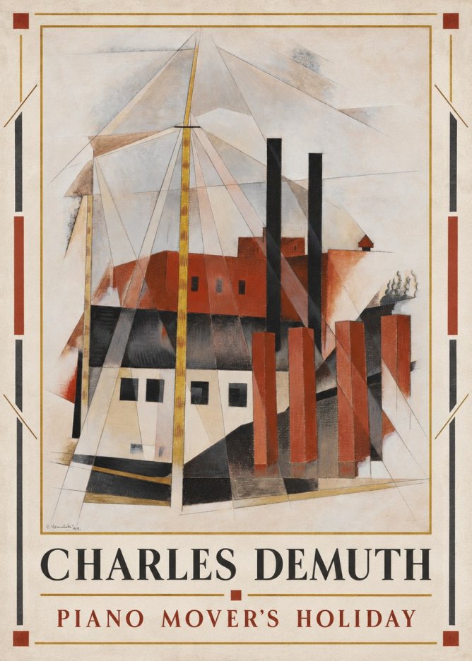 Charles Demuth Piano Mover's Holiday No1 - Juliste
