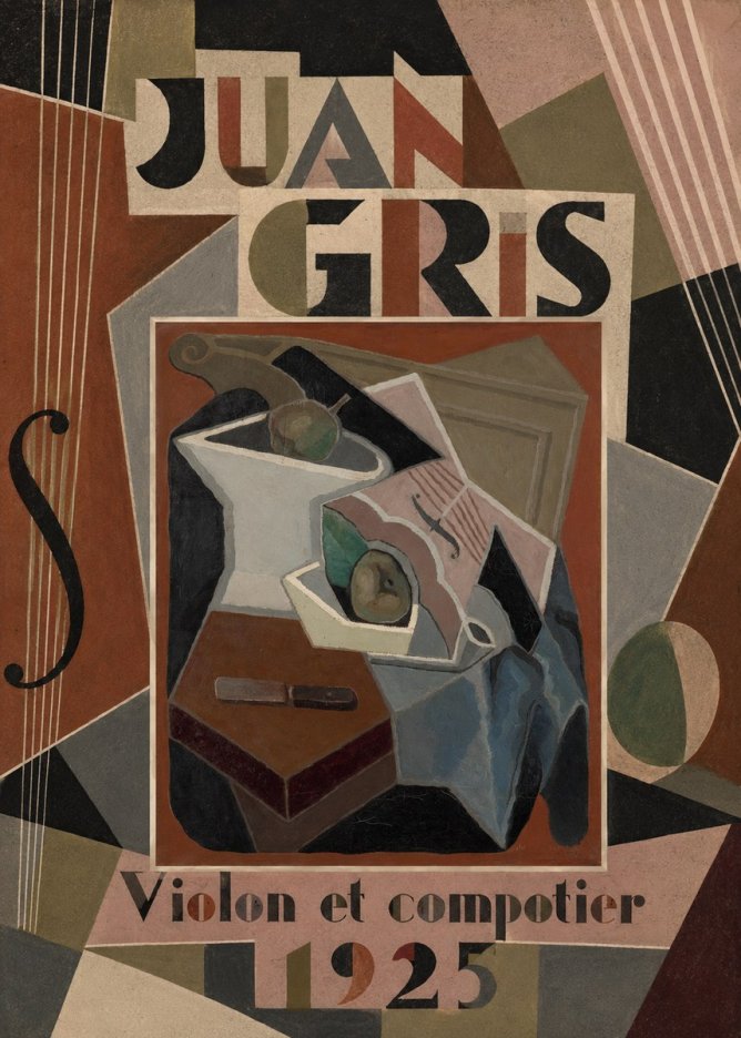 Juan Gris Violon Et Compotier No5 - Juliste