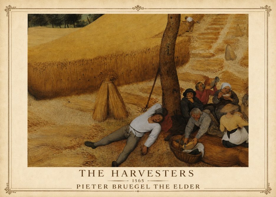 Pieter Bruegel The Harvesters V No1 - Juliste