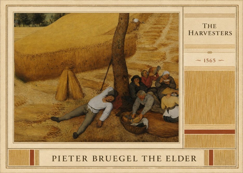 Pieter Bruegel The Harvesters V No4 - Juliste