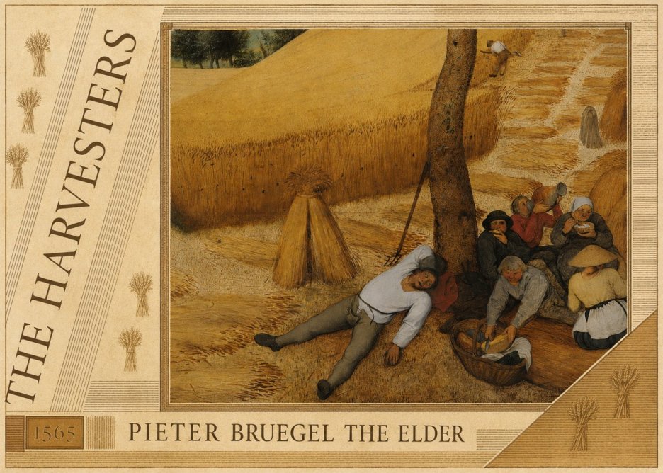 Pieter Bruegel The Harvesters V No6 - Juliste