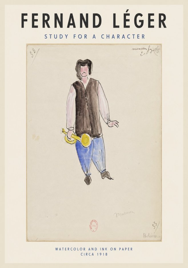 Fernand Léger Study for a Character I No1 - Juliste