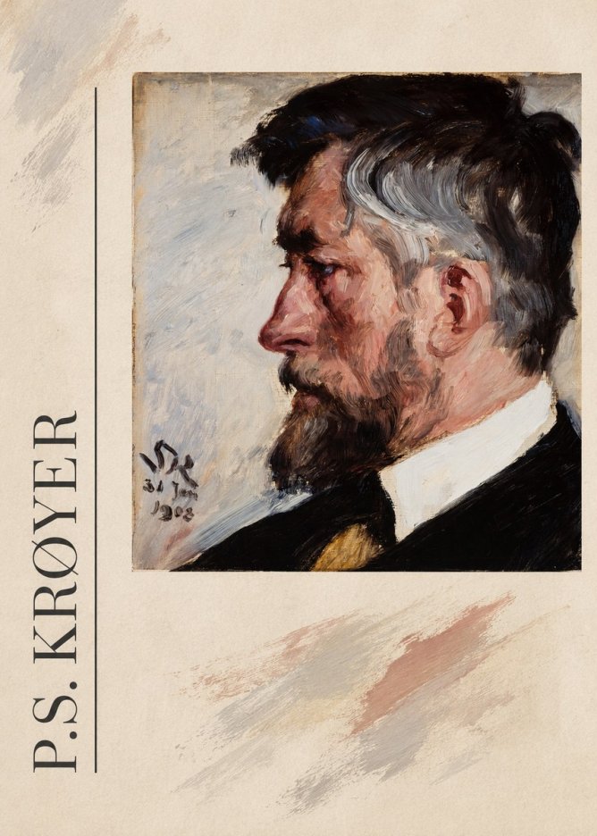 P.S. Krøyer Self-portrait IV No3 - Juliste