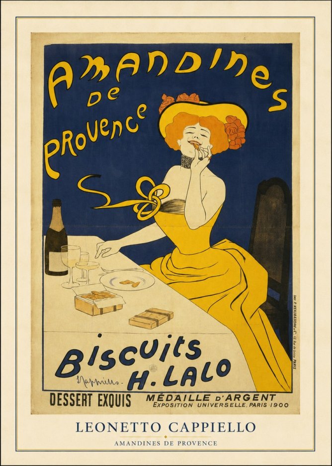 Leonetto Cappiello Amandines De Provence Biscuits H. Lalo III No4 - Juliste