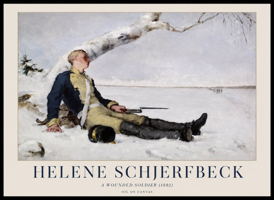 Helene Schjerfbeck A Wounded Soldier (1882) No1 - Juliste