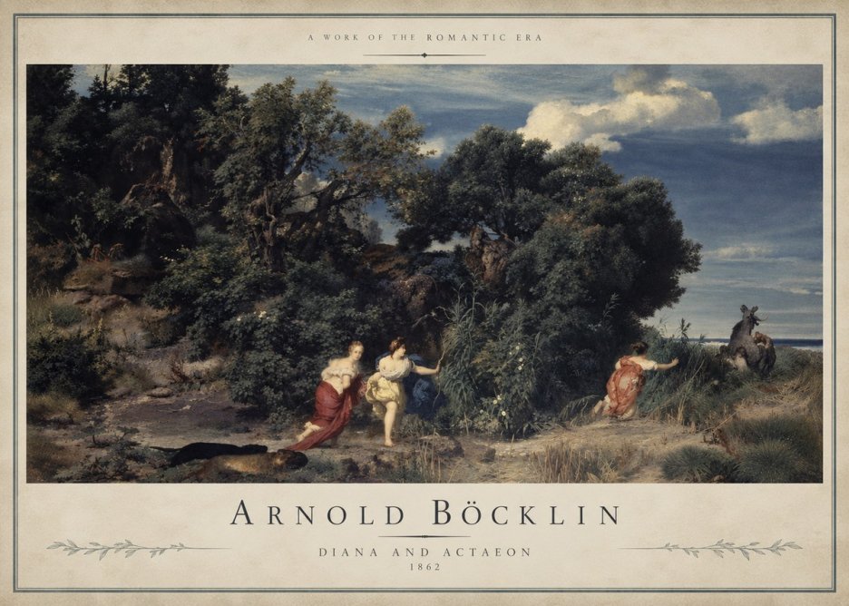 Arnold Böcklin Dianas Jagd No5 - Juliste