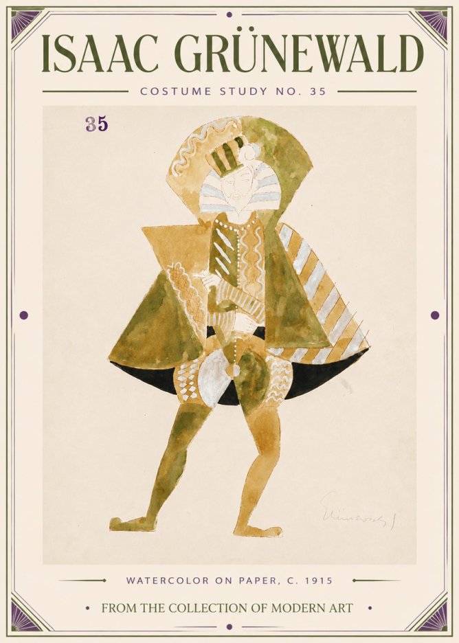 Isaac Grünewald Costume Study No. 35 No4 - Juliste