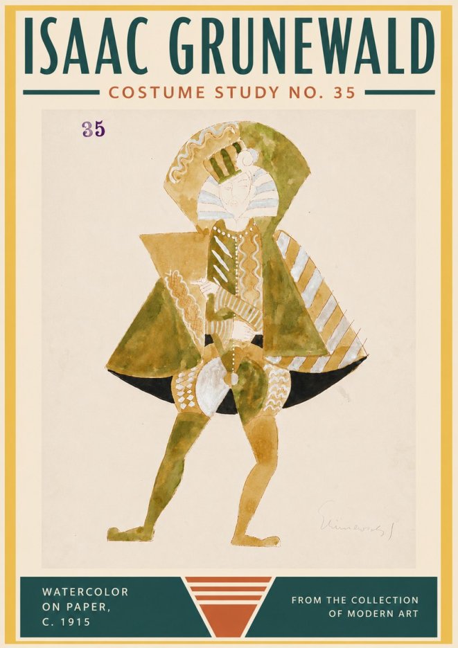 Isaac Grünewald Costume Study No. 35 No5 - Juliste